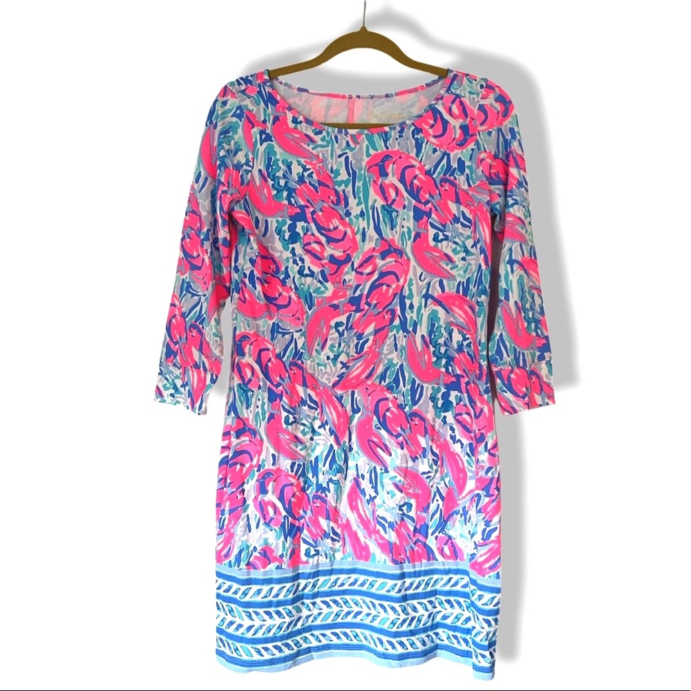 NWT Lily Pulitzer Marlowe Dress - Cosmic Coral - Long Sleeve